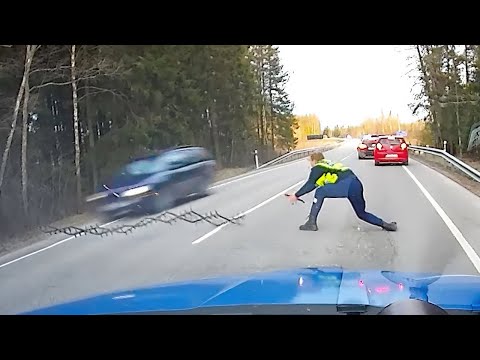 CRAZIEST WAYS POLICE STOPPED SUSPECTS - CAUGHT ON DASHCAM