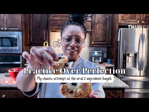 Practice Over Perfection - My Chaotic & Unscripted Attempt at Viral Two-Ingredient Bagels