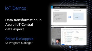 Demo: Data transformation in Azure IoT Central's data export feature