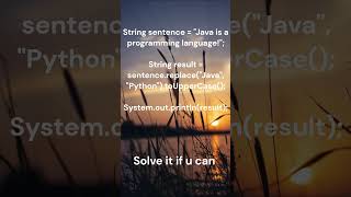 Can u solve the output? Strings and string functions | Java coding  #javachallenge #techgenius