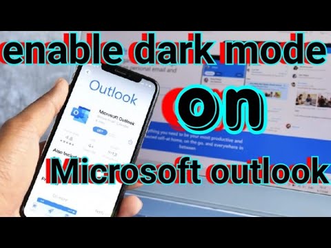 how to enable dark mode on Microsoft outlook
