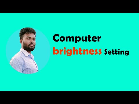 How to increase or decrease desktop brightness