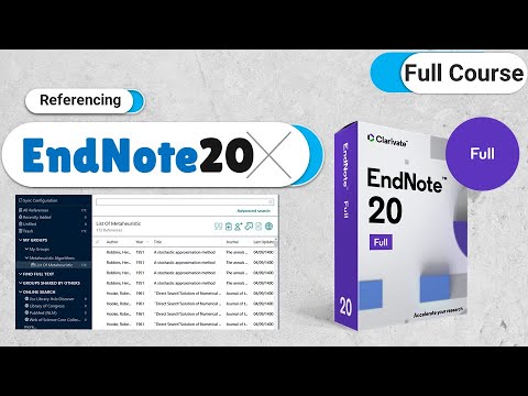 EndNote20 : The simplest way for referencing using EndNote