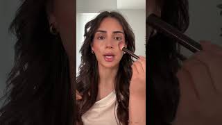 Setting spray before powder alwayssss #makeuptutorial