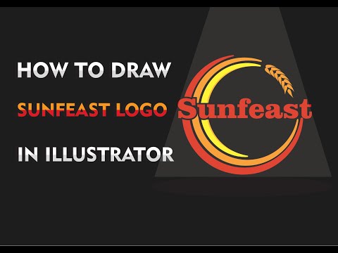 Sunfeast Logo in Illustrator | Logo | How to Draw Sunfeast Logo in Adobe Illustrator