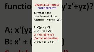 PGTRB 2022 PYQ #pgtrbcs #trbcse #ugcnetcs