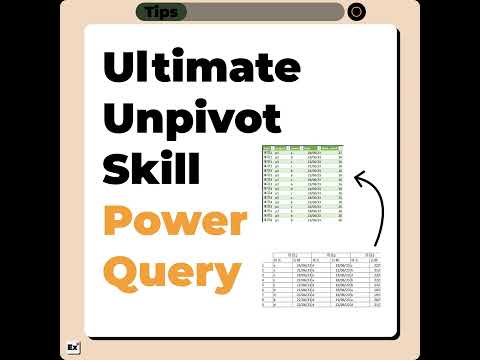 Ultimate Unpivot Skill in Excel Power Query #datacleaning #firexcel #accounting