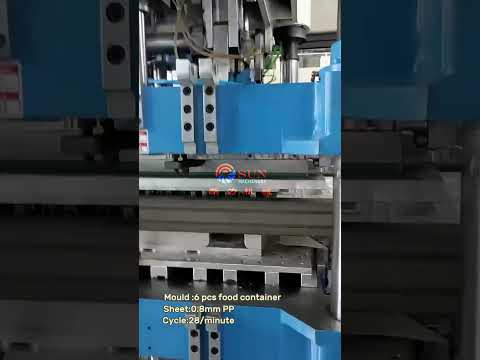 3-Station Thermoforming Machines:Food Packaging Disposable Food Containers solution#thermoforming