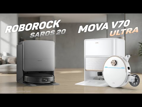 MOVA V70 Ultra with MaxiReachX™ Technology vs Saros 20 - Flagship Robot Vacuum Comparison
