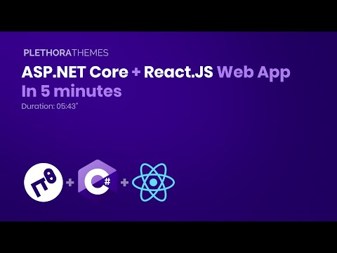 Launch an ASP.NET Core Web app with React.JS in 5 minutes