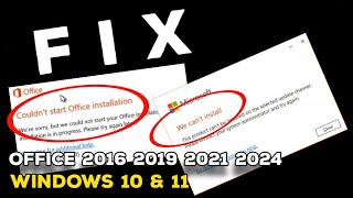 Microsoft Office Installation Failed. Here's the Solution. Fix "We Can't Install" Error 100% Work...