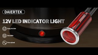 Enhance Your Electrical Systems with the 12V LED Indicator Light