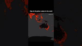 Map of all Python Coders in the world 🌎