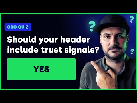 [CRO Quiz Answer] Should You Include Trust Signals in the Header?