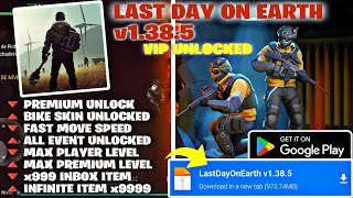 LAST DAY ON EARTH v1.38.5 BEST MOD MENU (VIP UNLOCKED) NEW UPDATE GAMEPLAY 2025
