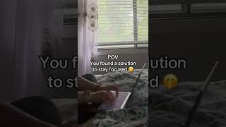 Best solution to stay focused #studytok #focusmode #studymotivation #studyhack