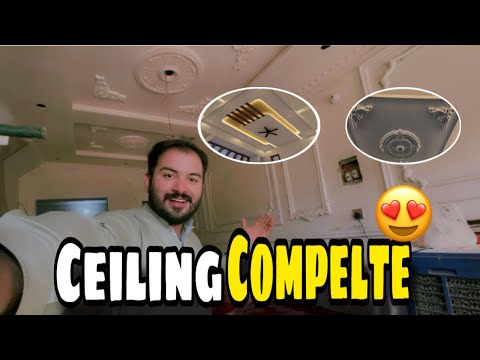 Ceiling Completed in Home | House Renovation by YouTube income part 4 | @Khanzadaaliofficial