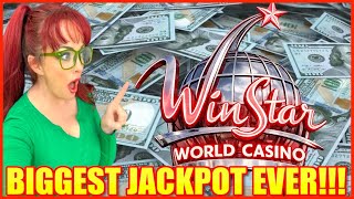 MASSIVE JACKPOT!!! OMGGG!!! WINSTAR CASINO HIGH LIMIT SLOT MACHINE