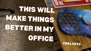 ASMR Desk Setup (fast) * CB&LadyA #workfromhome #office #desk #ASMR