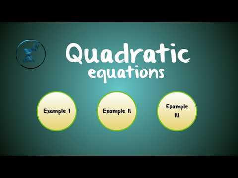 Solving quadratic equations easily exercise -Part I