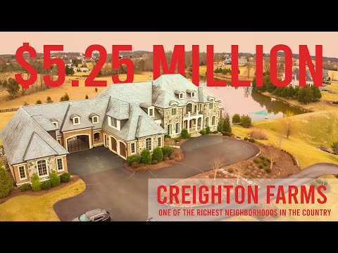 $5.25 Million Creighton Farms Mansion Tour | One Of The Richest Neighborhoods