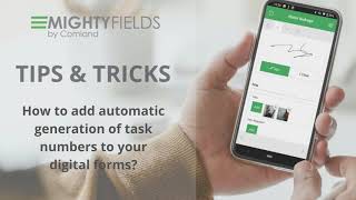 How to add automatic task numbering to your digital forms
