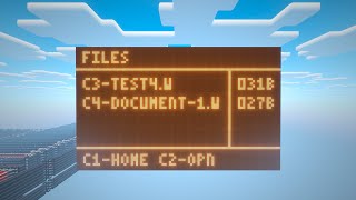 This OS was made in Minecraft