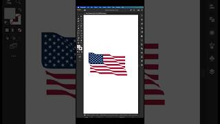 How To Create USA Flag In Illustrator #adobeillustratortipsandtricks #howtocreatelogo #viralshorts