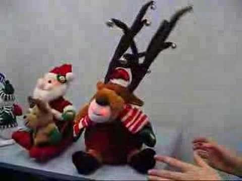 Christmas Decorating 2007 - The Drunken Reindeer Toy