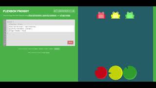 Play froggy game to learn Flex Box CSS. || CSS games