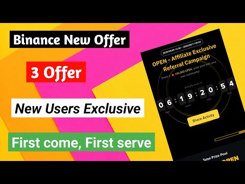 Binance New Offer Today || 3 New Offer || First come, First serve 