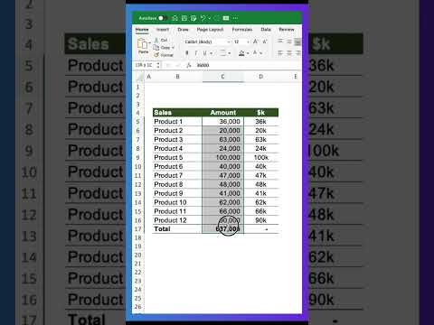 Rounding numbers in one go with no formula  #customformatting #advance #excel #tips