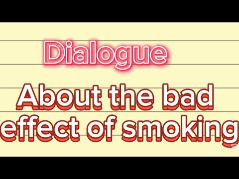 Dialogue||About the bad effect of smoking||In English ||2025|| Easy Language ||2025#highlights