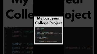 My Last Year College Project 🤯 | Guess the Number or Lose Your OS 💀