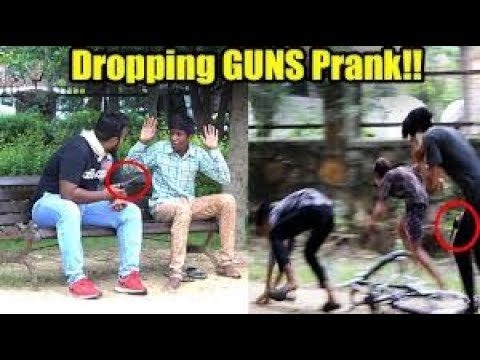 Dropping GUNS In Public Prank Pranks In India 2018