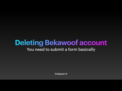 How to delete Bewakoof account [001]