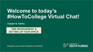 #HowToCollege Fall 2020 - Time Management & Setting Up Your Space