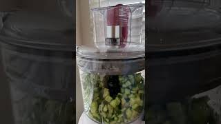 Dice veggies in seconds! Use a food processor with dicing kit. Kitchenaid food processor here.