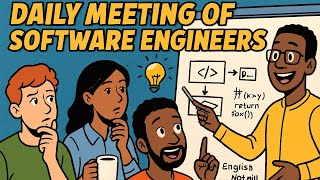 English for Developers: Real Daily Stand-up Meeting | Listening Practice