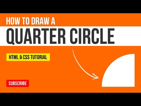 How to Make a Quarter Circle Using HTML & CSS | How to Create a Quarter Circle | HTML & CSS Tutorial