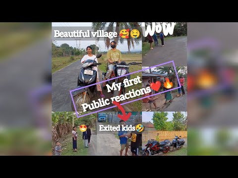 my first public reactions🔥|| IN VILLAGE ||cute girl's reaction 😍