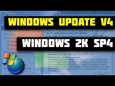 Windows Update v4 on Windows 2000 SP4