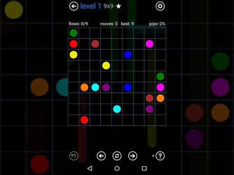Flow Free Solutions- Bonus Pack 9×9 (1 to 8) (hard)