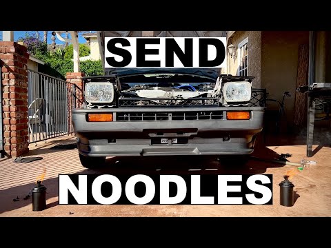 Adding NOODLES to our AE86's Noodle Chassis (Fender Braces & Door Hinges) - Project 86: Episode 17