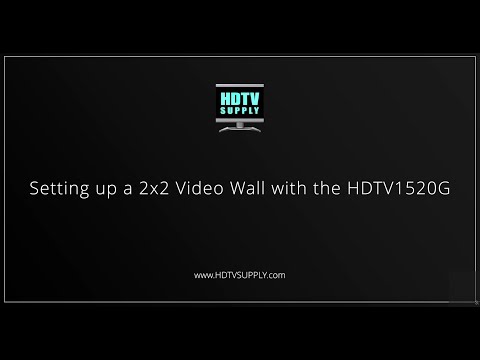 HDTV Supply HDTV1520G - 2x2 Video Wall Setup