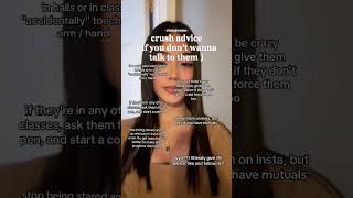 crush advice (if u don't wanna talk to them) #lolabekka #aesthetic #advice #tips #love #crush