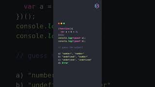 Javascript- Guess the output?#JavaScript#Coding#WebDev#Programming#Code #codelogic #codinginterview