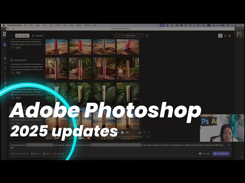 Adobe Photoshop - 2025 Updates - Generative workspaces, Substance 3D Viewer, Firefly etc