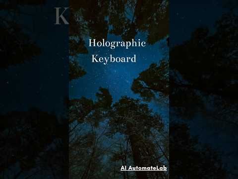 Typing on Thin Air? Holographic Keyboards Are Here! 💻✨ #nextgenai