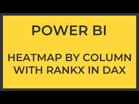 How to Create a Heatmap in Power BI With RANKX, FILTER, & ISINSCOPE In DAX | Power BI Tutorial